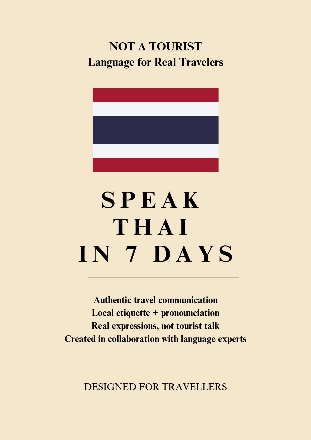 Not A Tourist: Thai Travel Phrasebook